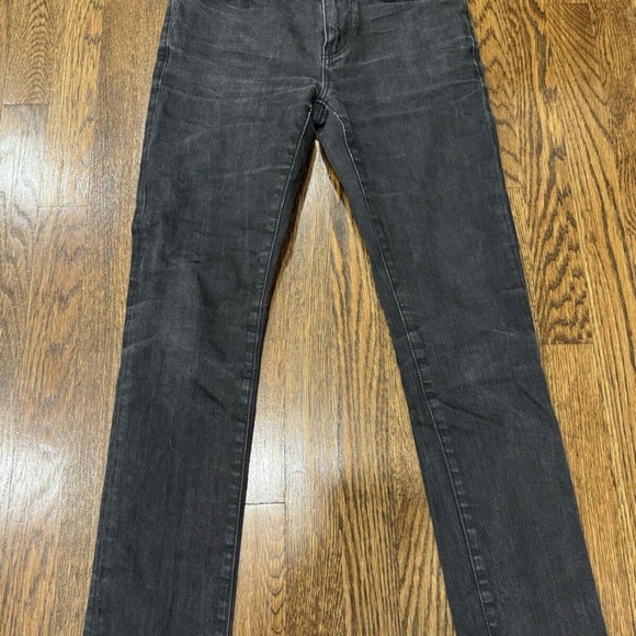 Saint Laurent Paris D01 SKINNY-FIT JEANS IN USED BLACK DENIM Pants - Picture 1 of 9
